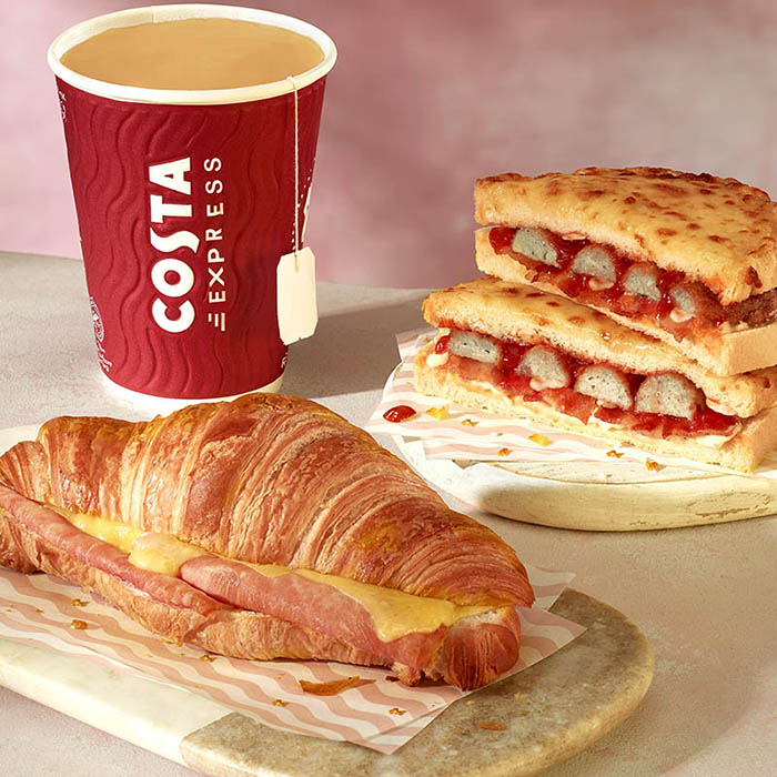 Costa Coffee breakfast