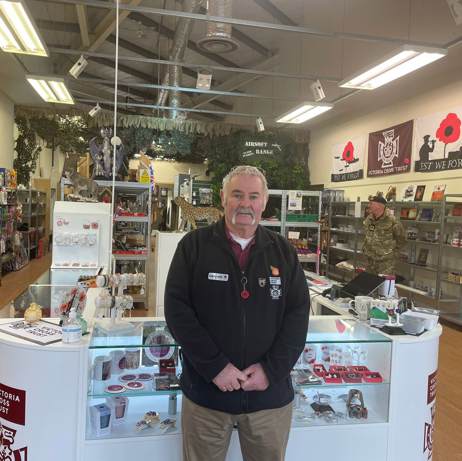 Graham at VCT shop Lakeside Village