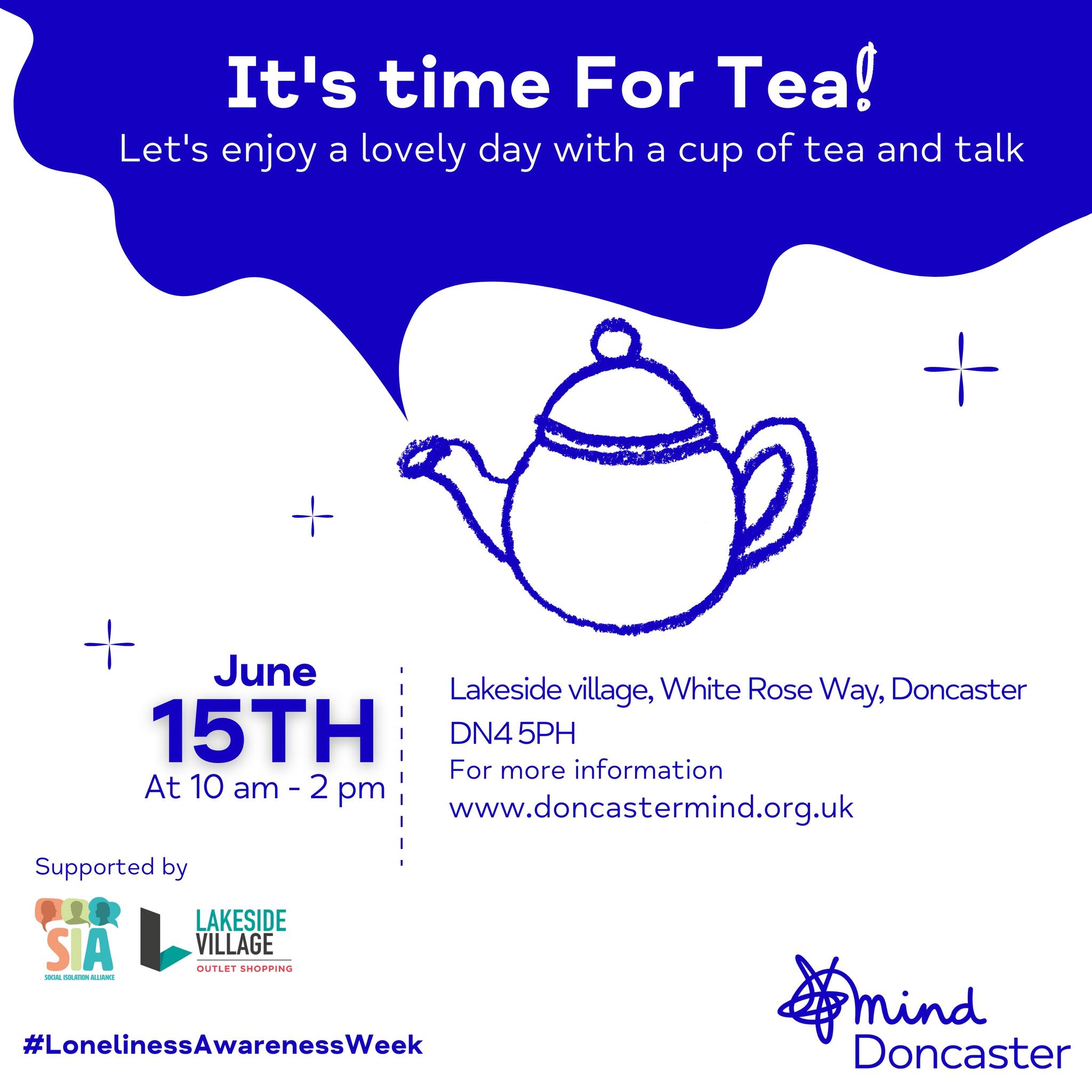 Loneliness Awareness Week Tea and Talk