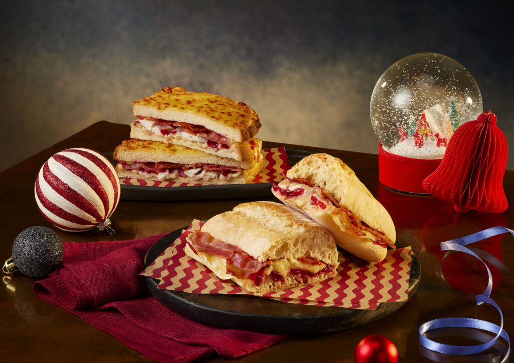 Costa Coffee Christmas 2023 Brie Bacon Cranberry Panini Turkey Trimmings Toastie