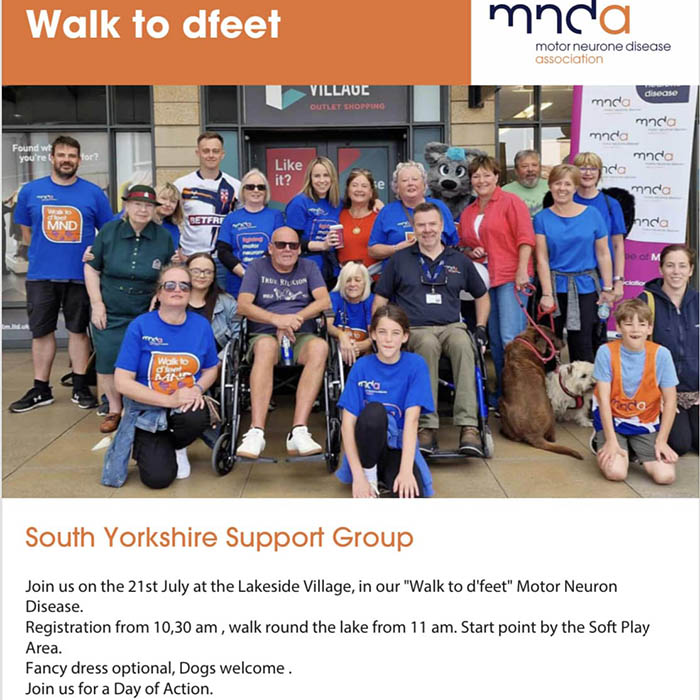 MNDA walk to dfeet