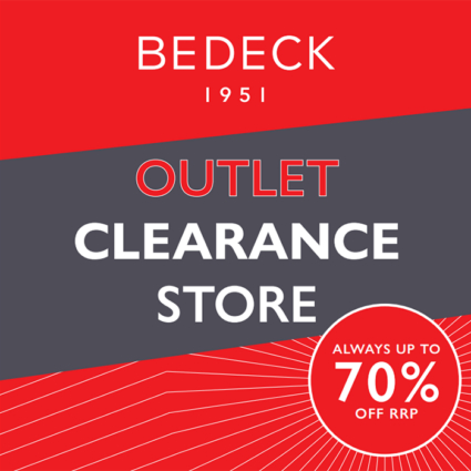 Always up to 70% off RRP @Bedeck