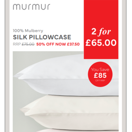 Silk Pillowcase Offer @Bedeck