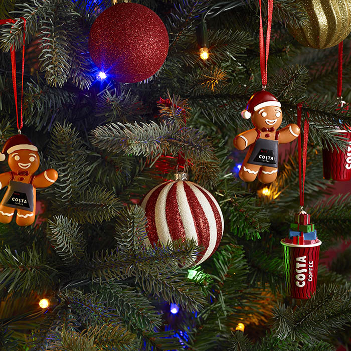 Costa Coffee Tree Decorations Festive 2024